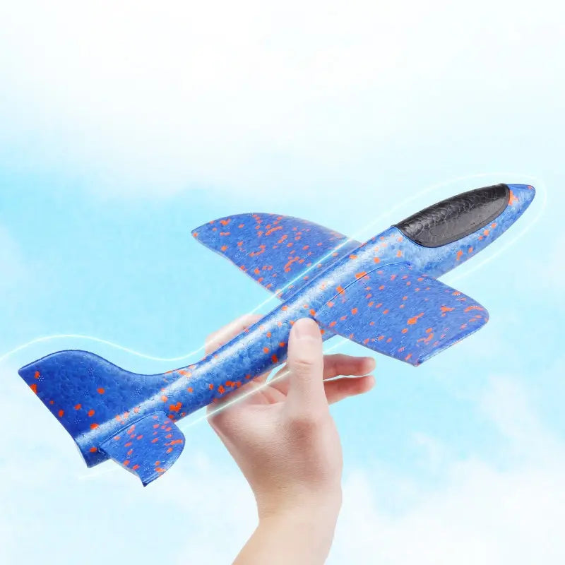 Hand Launch 35cm Flying Throw Airplane Outdoor Sports Toys for Children Glider Aircraft Model Foam Gliding Boys Fun Game Figure Peaceful Pleasures Health and Wellness