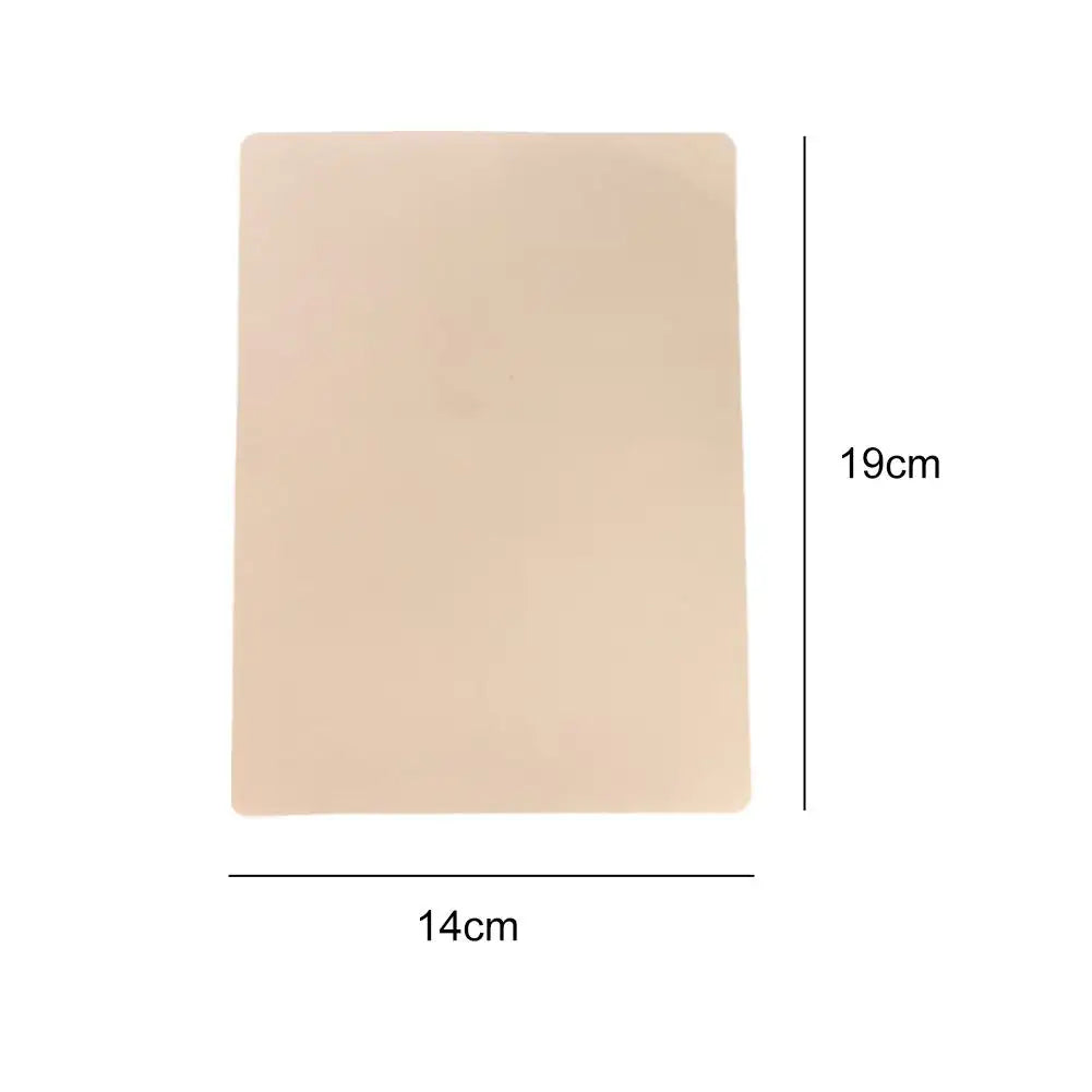 Tattoo Practice Skin Silicone Fake Skin Double-Sided Synthetic Leather Permanent Makeup Tattoo Beginner Training Skin Peaceful Pleasures Health and Wellness