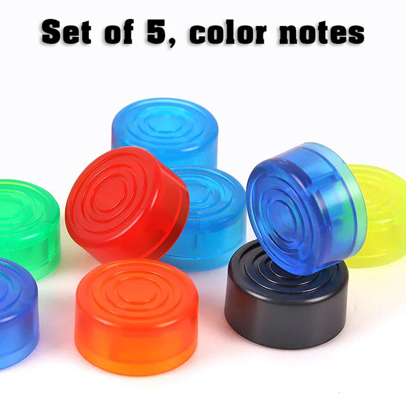 Guitar Pedal Footswitch Toppers – 12-Pack Multi-Color Stomp Caps