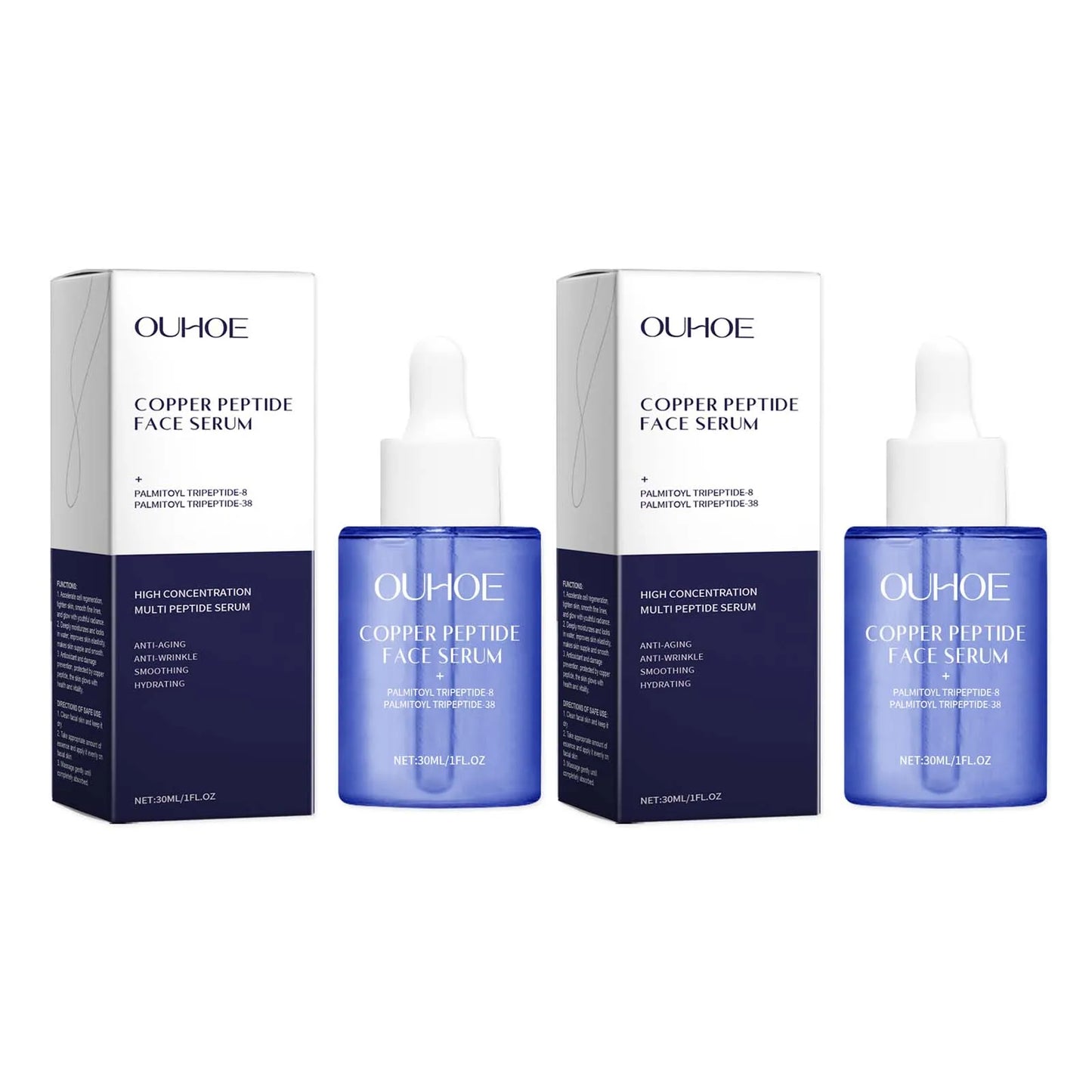 Copper Peptide Facial Serum – Firming & Anti-Aging, 30ml Peaceful Pleasures Health and Wellness 2Pcs 30ml