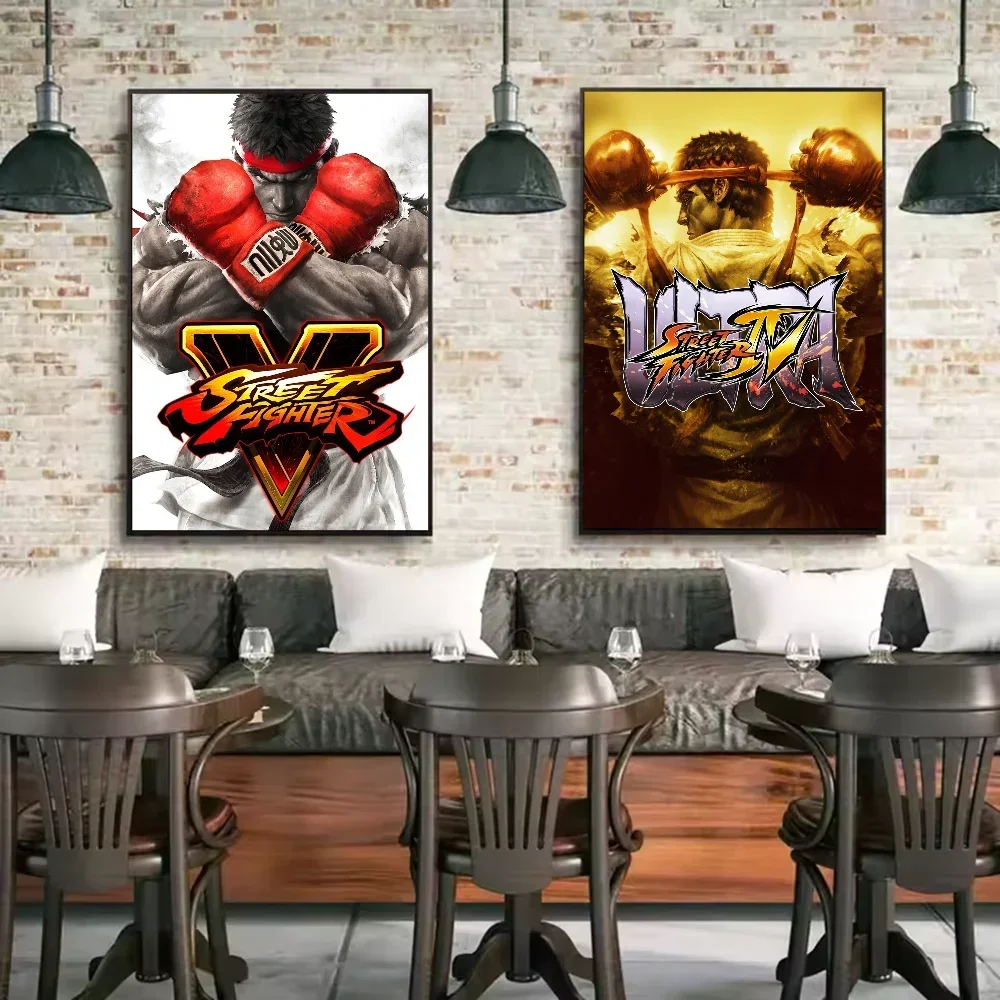 Game Street Fighter Poster Aesthetic Canvas Painting Prints Wall Art Picture for Bedroom Home Decor Peaceful Pleasures Health and Wellness