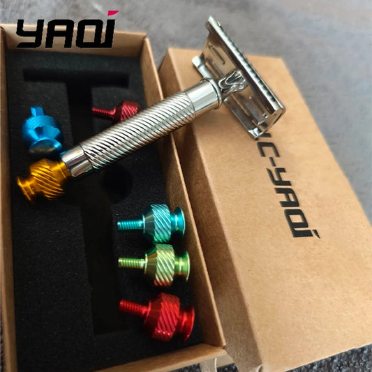 Yaqi Slant 37 Stainless Steel Safety Razor For Men Peaceful Pleasures Health and Wellness