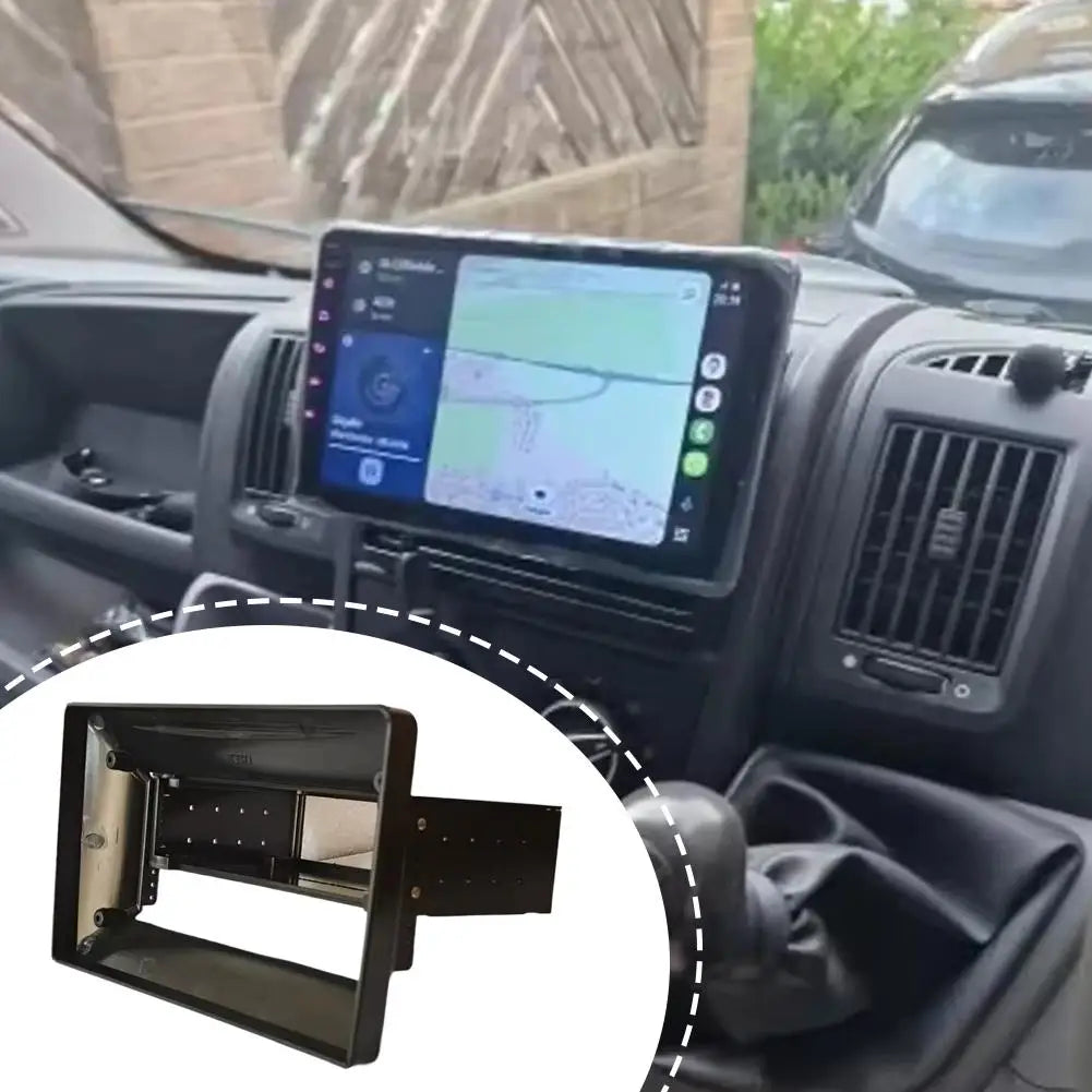 1DIN To 9 /10.1 Inch Autoradio Car Frame Plate Adapter Navigation Panel Universal Car Stereo Radio Fascia Touch Screen Peaceful Pleasures Health and Wellness