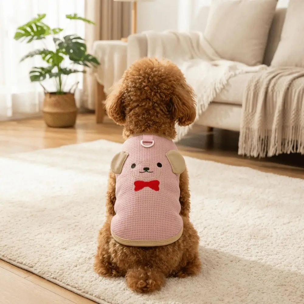 Cartoon Print Dog & Cat Vest | Breathable Mesh Sun Protection