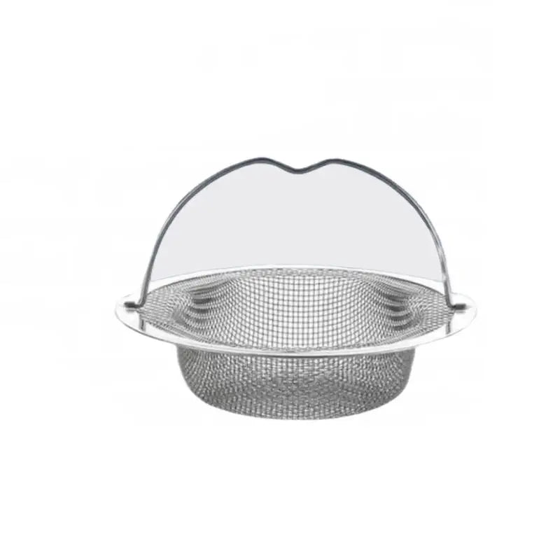 Stainless Steel Sink Strainer with Handle Rustproof Mesh Drain Basket for Kitchen Bathroom Vegetable Fruit Colander Filter Peaceful Pleasures Health and Wellness Large