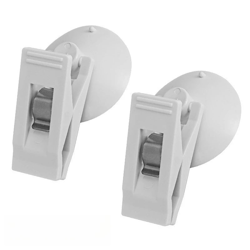 New Car Interior Window Clip Mount Black Suction Cap Clip Plastic Sucker Removable Holder for Sunshade Curtain Towel Ticket Tool Peaceful Pleasures Health and Wellness white 2pcs