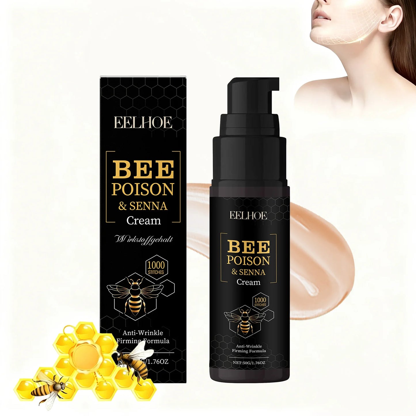 Bee Venom Face Cream – Anti-Wrinkle Firming Moisturizer Anti-Aging Face Cream Peaceful Pleasures Health and Wellness