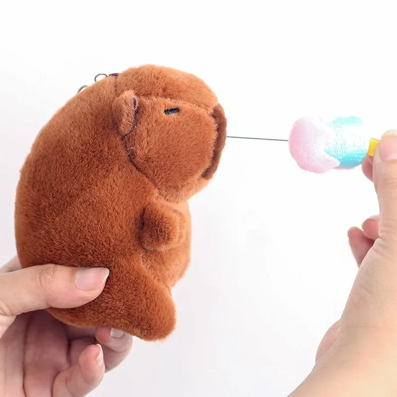 Cute Capybara Plush Keychain Bag Pendant & Car Charm Gift