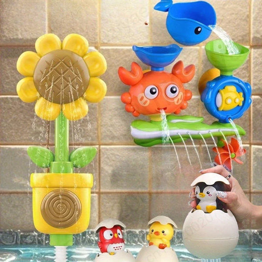 Interactive Suction Cup Bath Toy Set for Toddlers | Ages 0–3 Kids Bath Toy Set Oasis Select