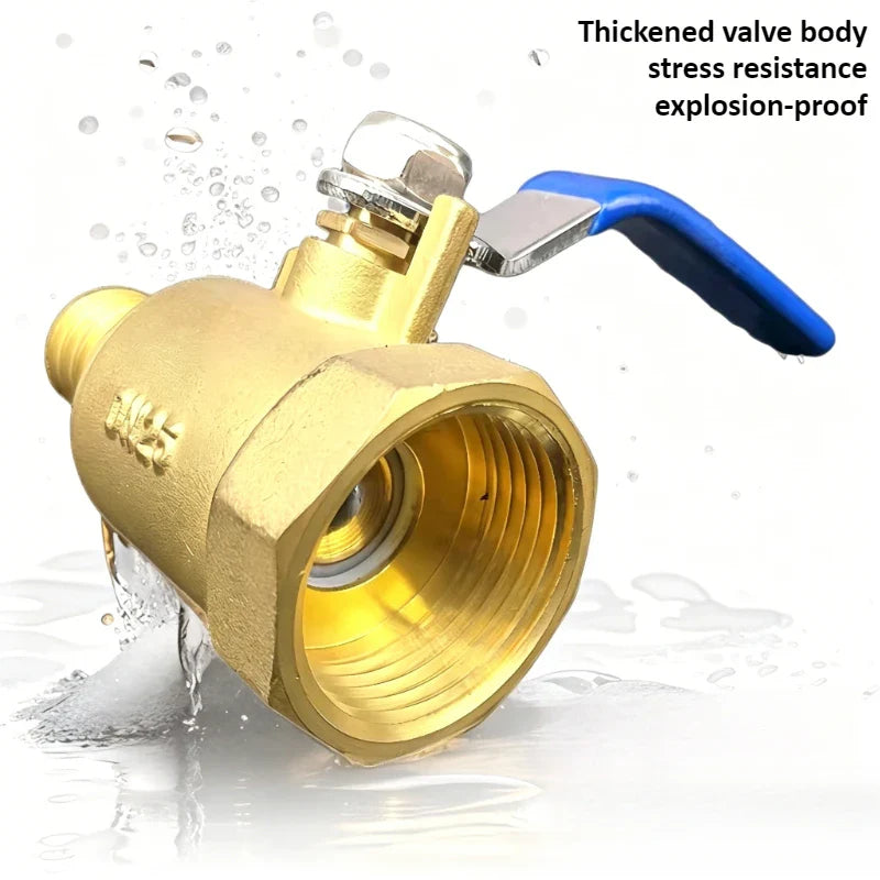 1-Inch Threaded Brass Ball Valve – Water, Gas & Oil Flow Control