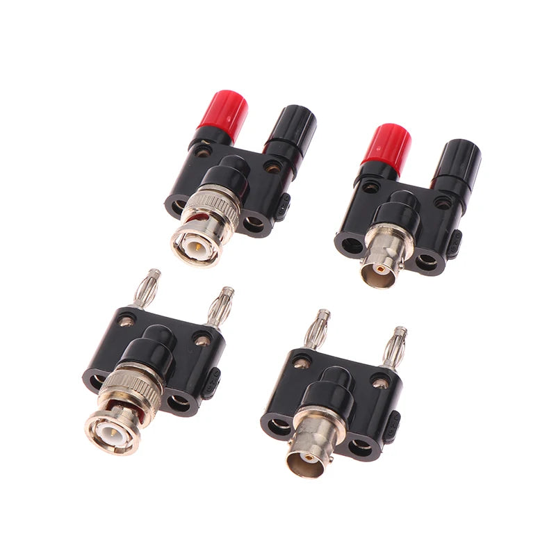 BNC to Banana Plug Adapter | RF Coaxial Converter Binding Post