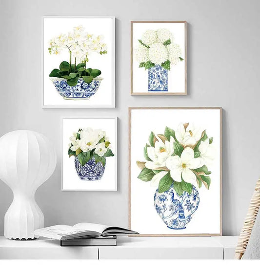 Elegant Flower Canvas Wall Art Print | Unframed Home Decor Canvas Wall Art Print Peaceful Pleasures Health and Wellness