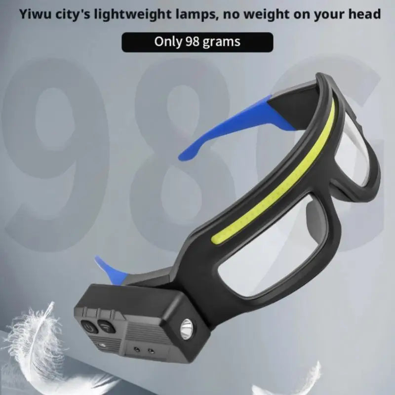SHINEKNOT Glasses LED Headlamp | Type-C Rechargeable Bike Light