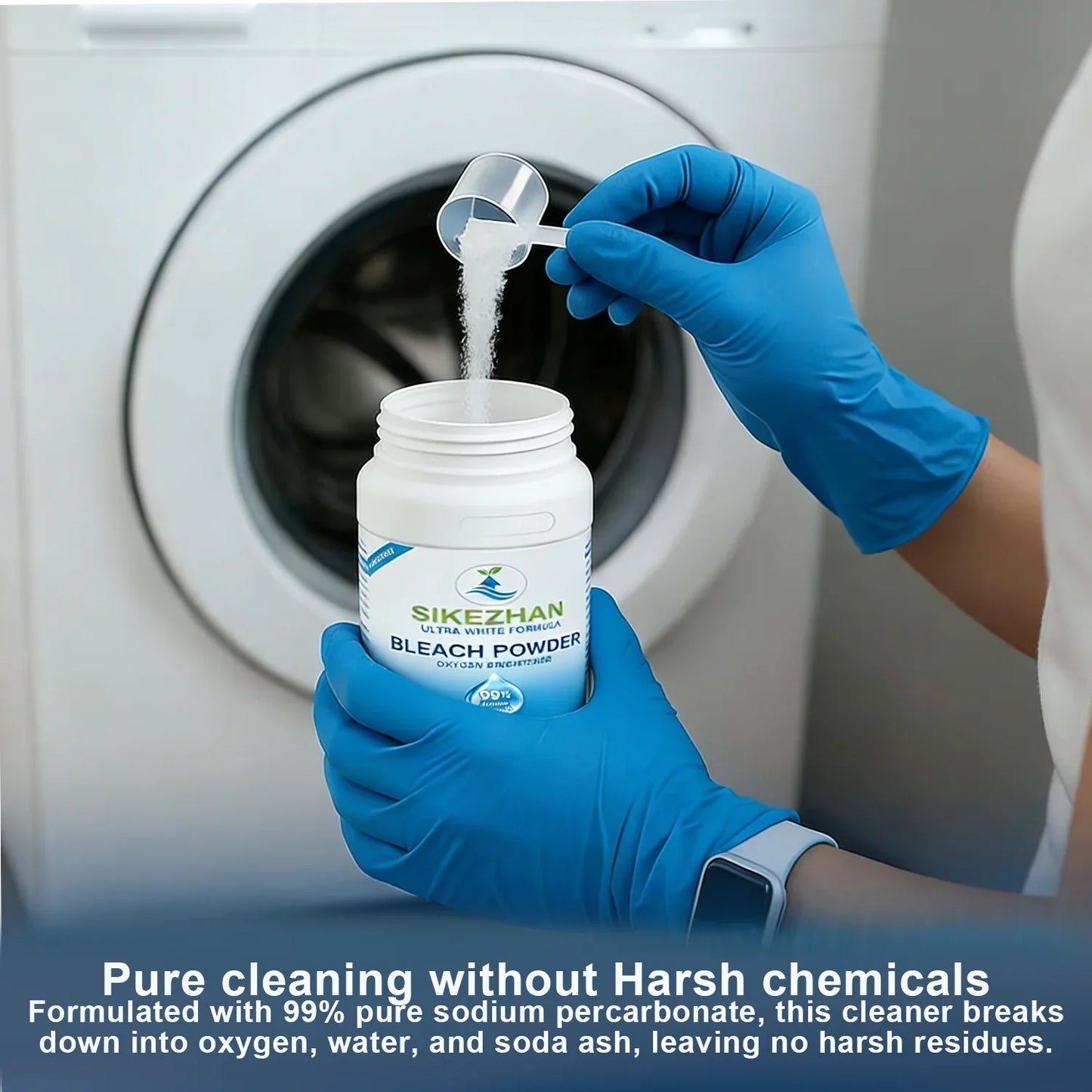 99% Pure Sodium Percarbonate Oxygen Bleach Powder | Color-Safe