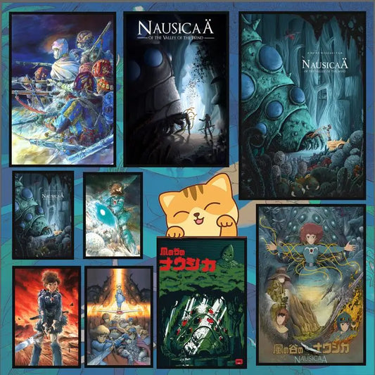 Nausicaä Valley of the Wind Anime Canvas Poster | Wall Art Anime Canvas Poster Peaceful Pleasures Health and Wellness