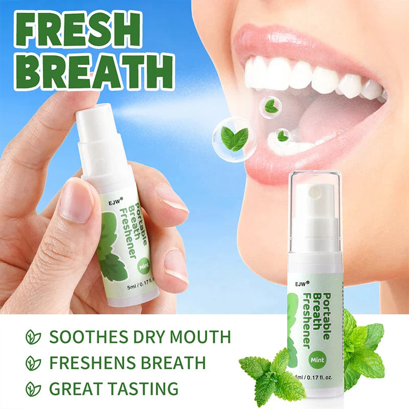 Alcohol-Free Oral Breath Spray – Mint, Peach & Grape Flavors