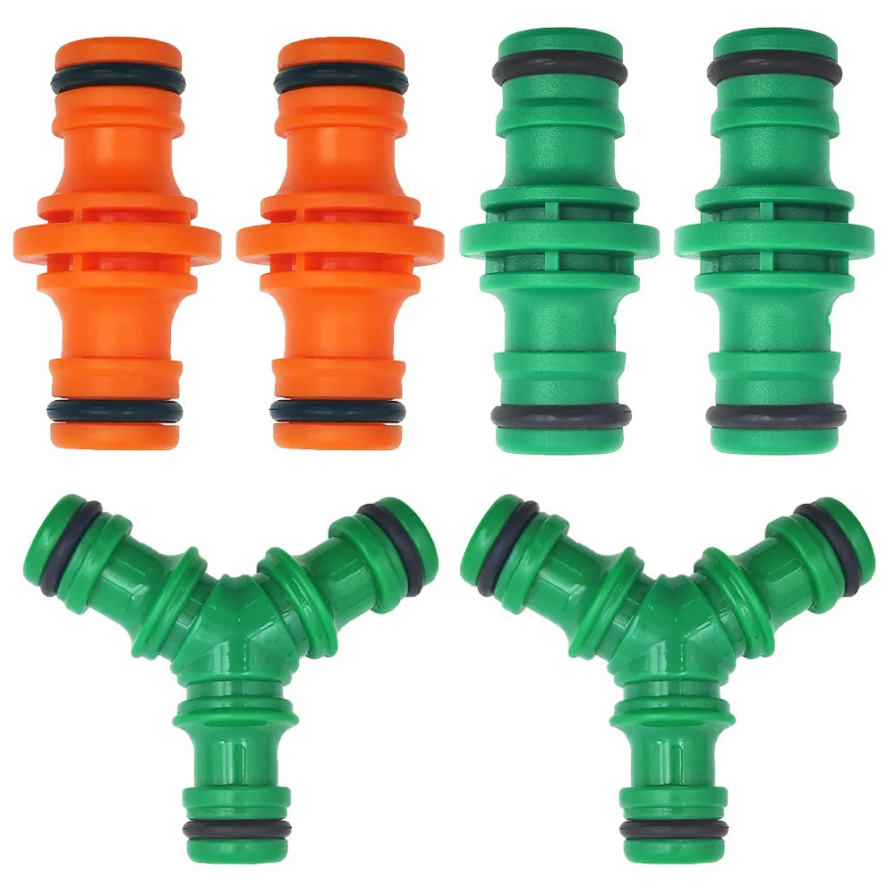5Pcs Quick Drip Irrigation Watering System for Greenhous Joiner Repair Connector Coupling 1/2'' Garden Hose Tubing Fitting Pipe Peaceful Pleasures Health and Wellness