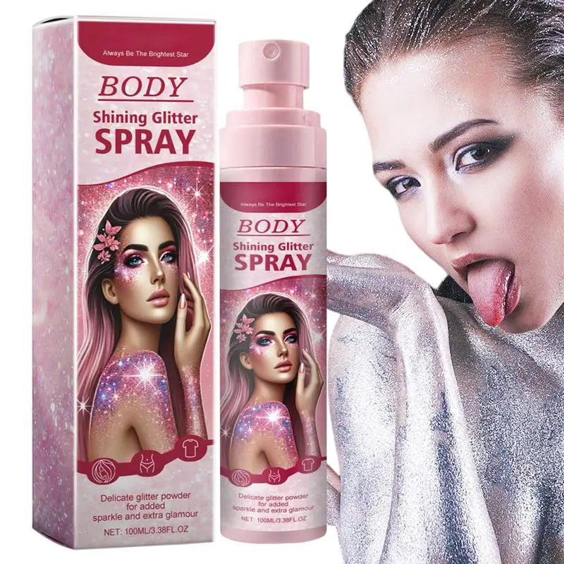 Disaar Glitter Spray for Hair & Body – Washable Shimmer