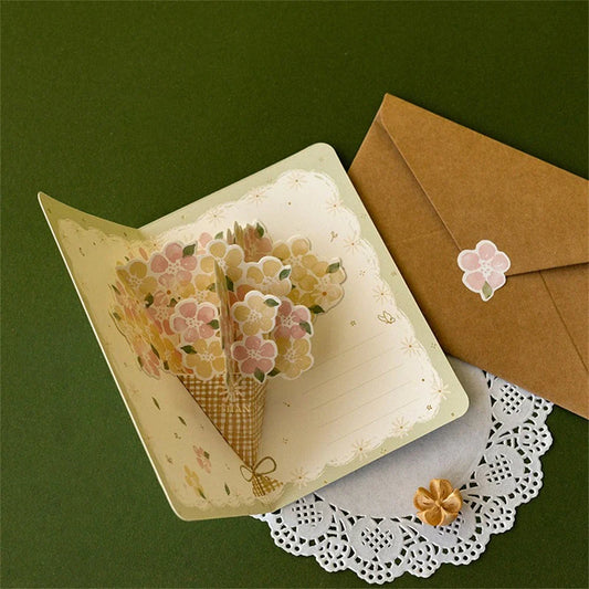 3D Pop-Up Floral Greeting Card | Valentine's & Mother's Day 3D Greeting Card Oasis Select