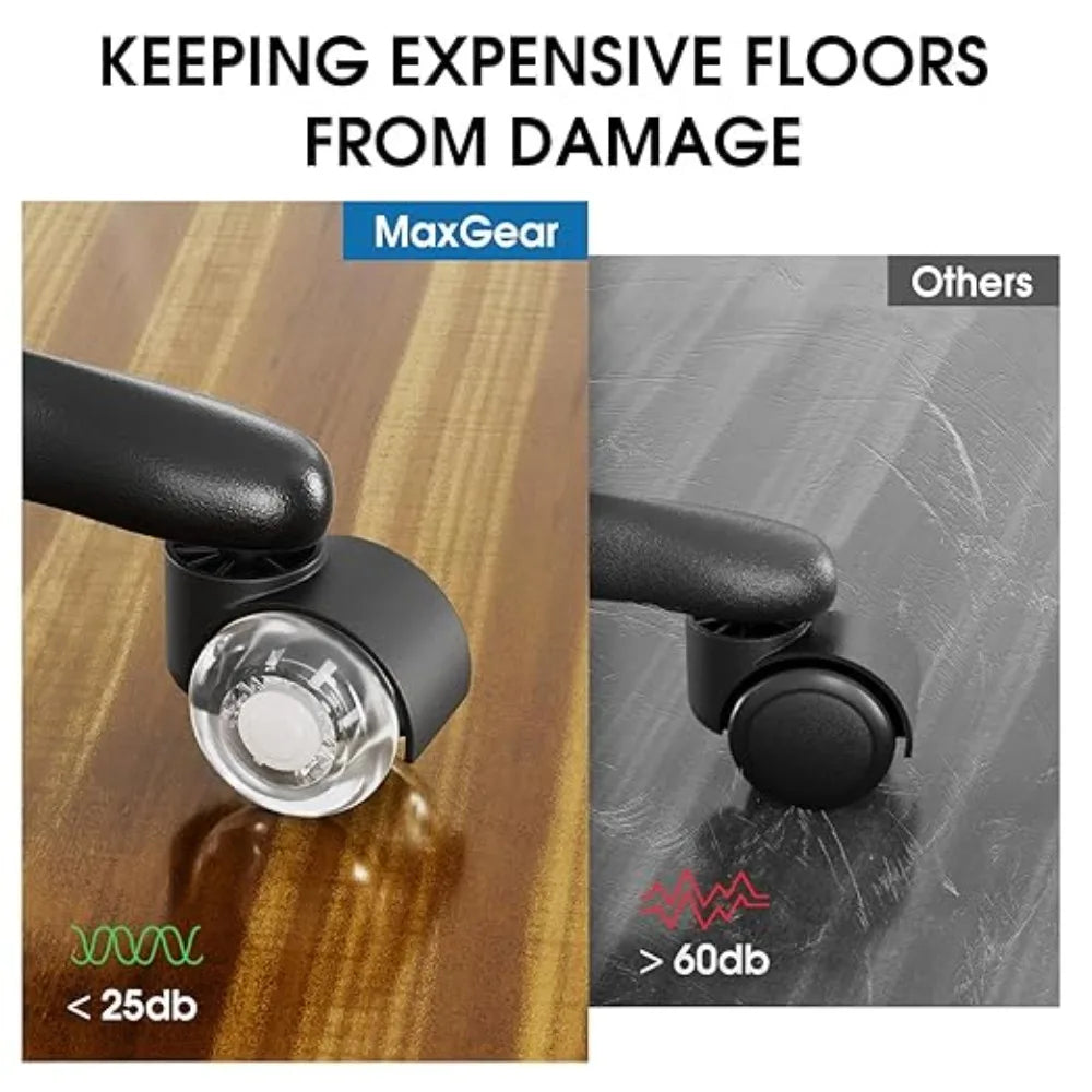2" Heavy Duty Office Chair Casters 5-Pack – All Floor Types