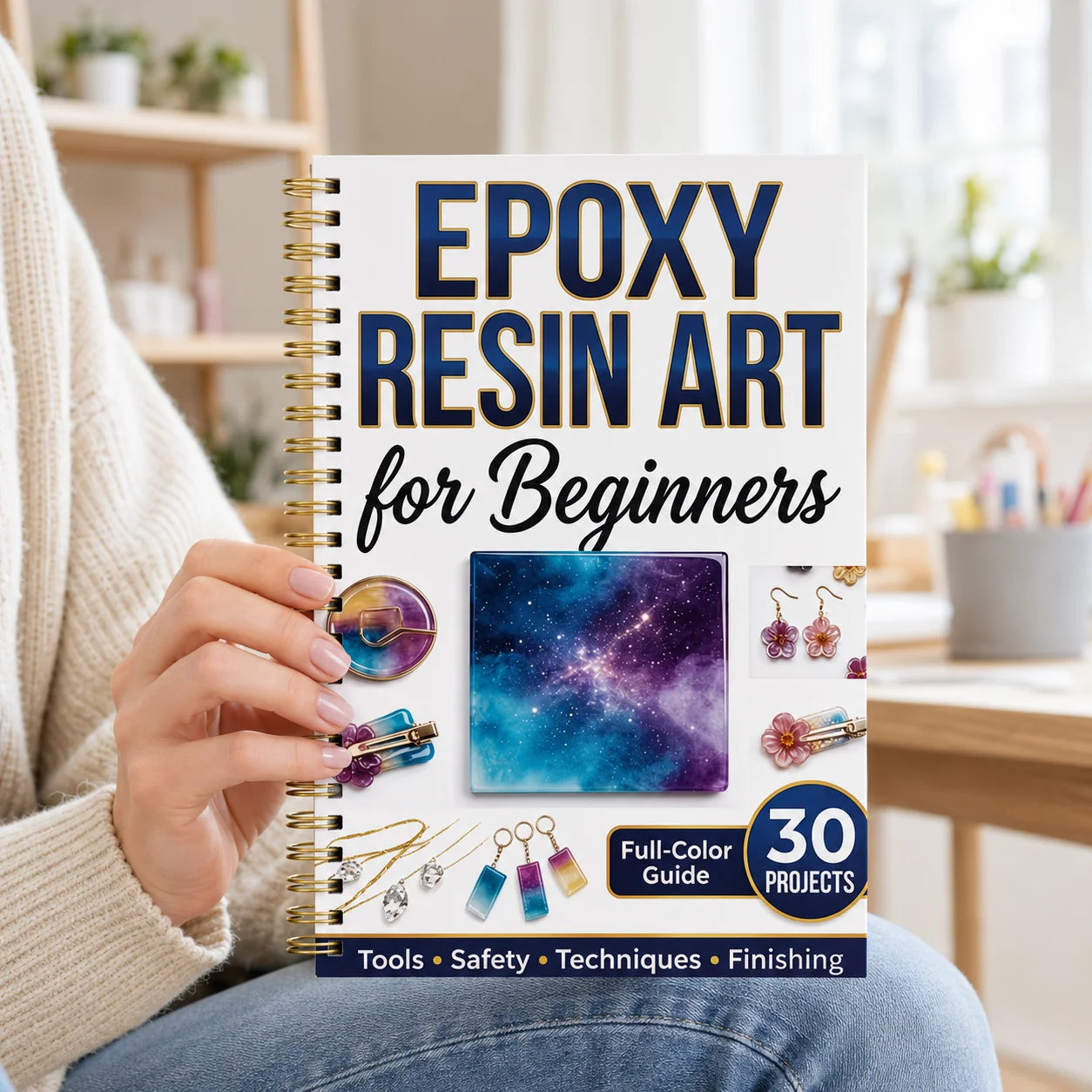 Introduction A5 Spiral Guide Epoxy Resin Art 30 Full Handmade