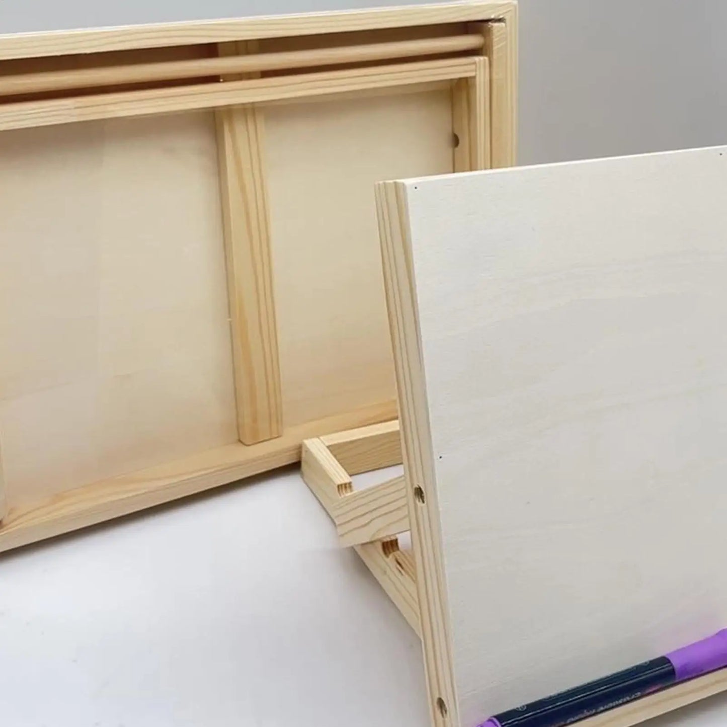 Foldable Wood Desk Easel – Portable Adjustable Tabletop Art Easel