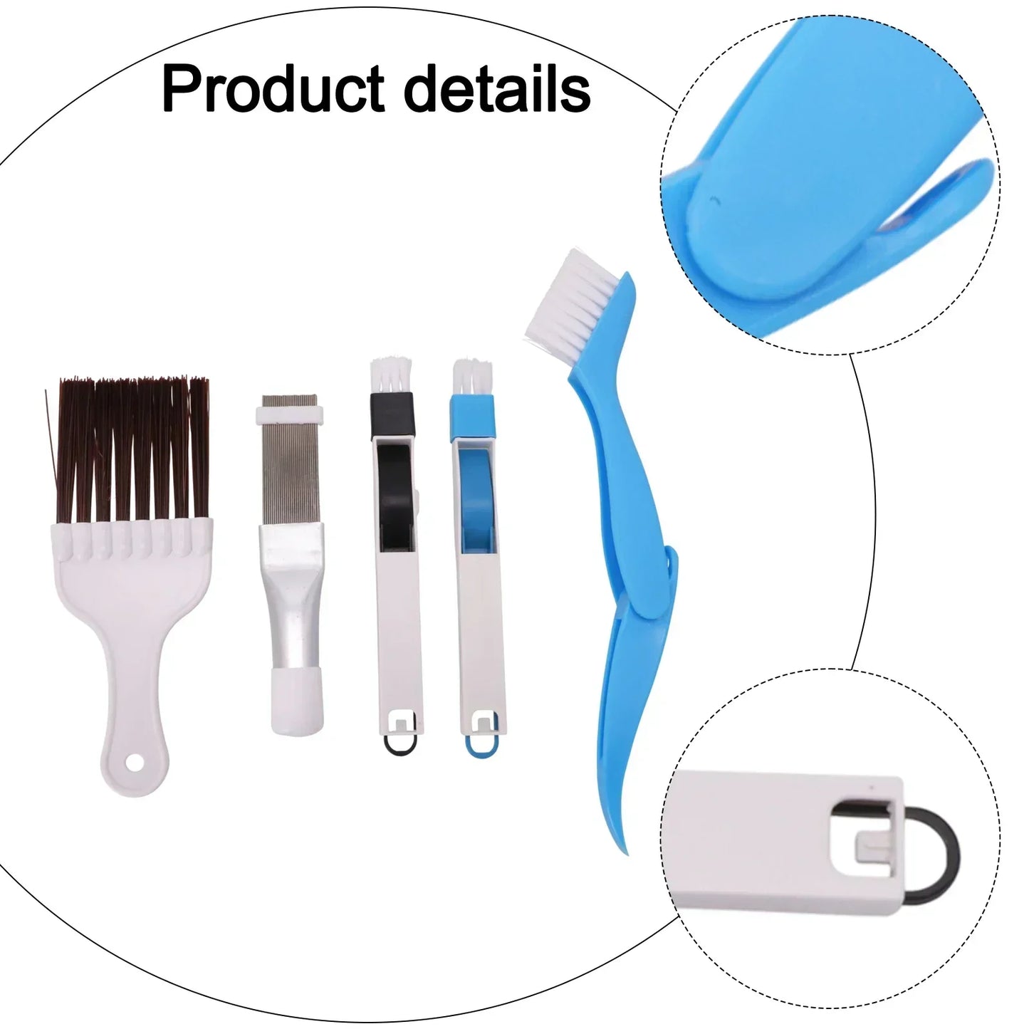5-Piece AC & Refrigerator Cleaning Brush Set | Coil & Fin