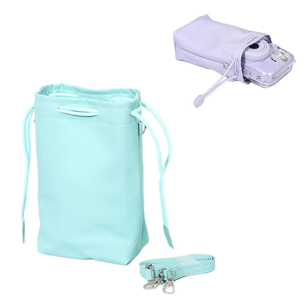 Instax Mini 13 PU Leather Drawstring Camera Bag & Case