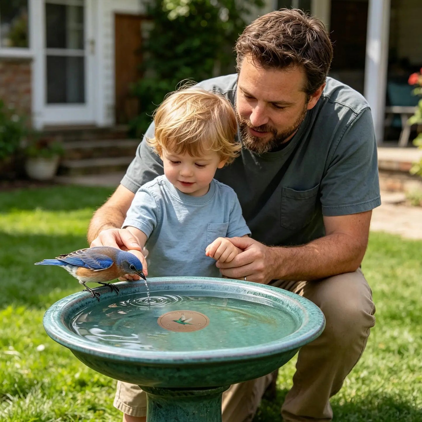 Copper Bird Bath Purification Disc | Triple-Point Support