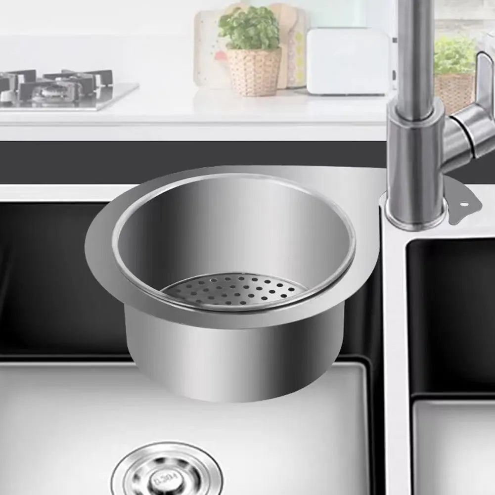 1/2 PCS Tap Hanging Filter Basket Stainless Steel Corner Sink Strainer Kitchen Sink Drain Basket Swan Drain Rack for Sink Peaceful Pleasures Health and Wellness