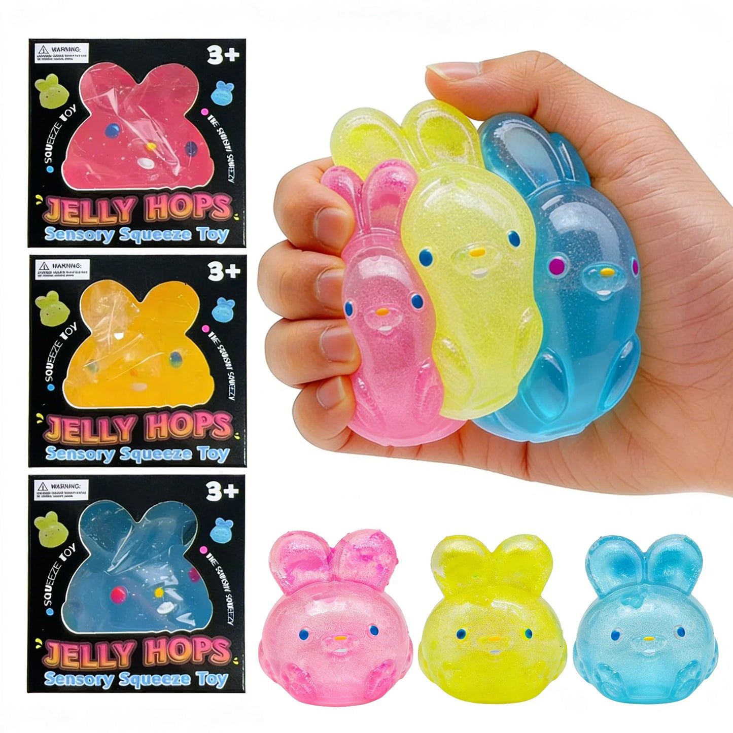 Cute Rabbit Squishy Slow Rising Squeeze Fidget Toy | TPR