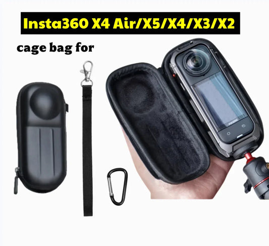 Hard Shell PU Case for Insta360 X5 X4 X3 X2 | Carry Bag Camera Storage Case Oasis Select