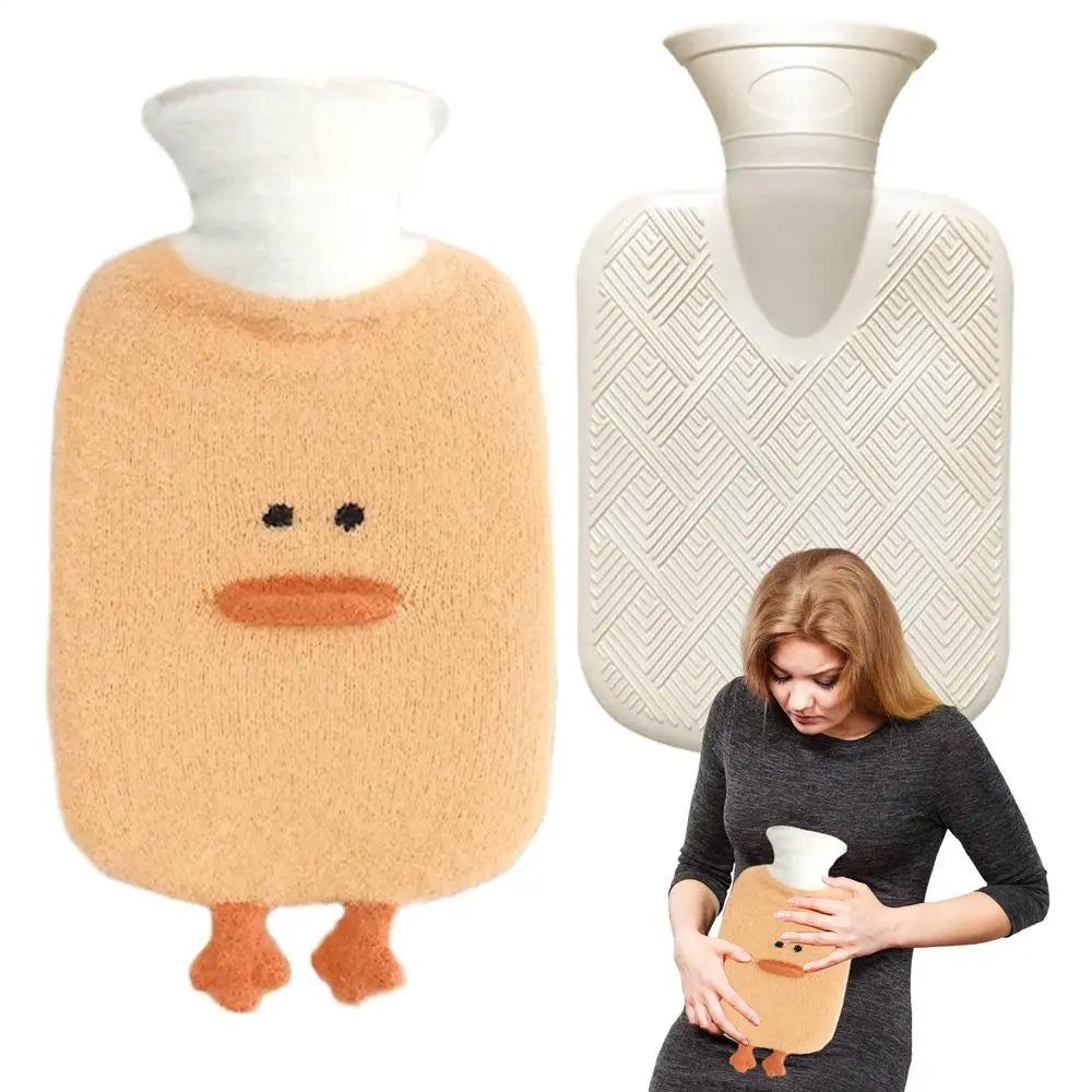 Cute Hot Water Bottle 1000ml with Cover | Body Warmer Bag