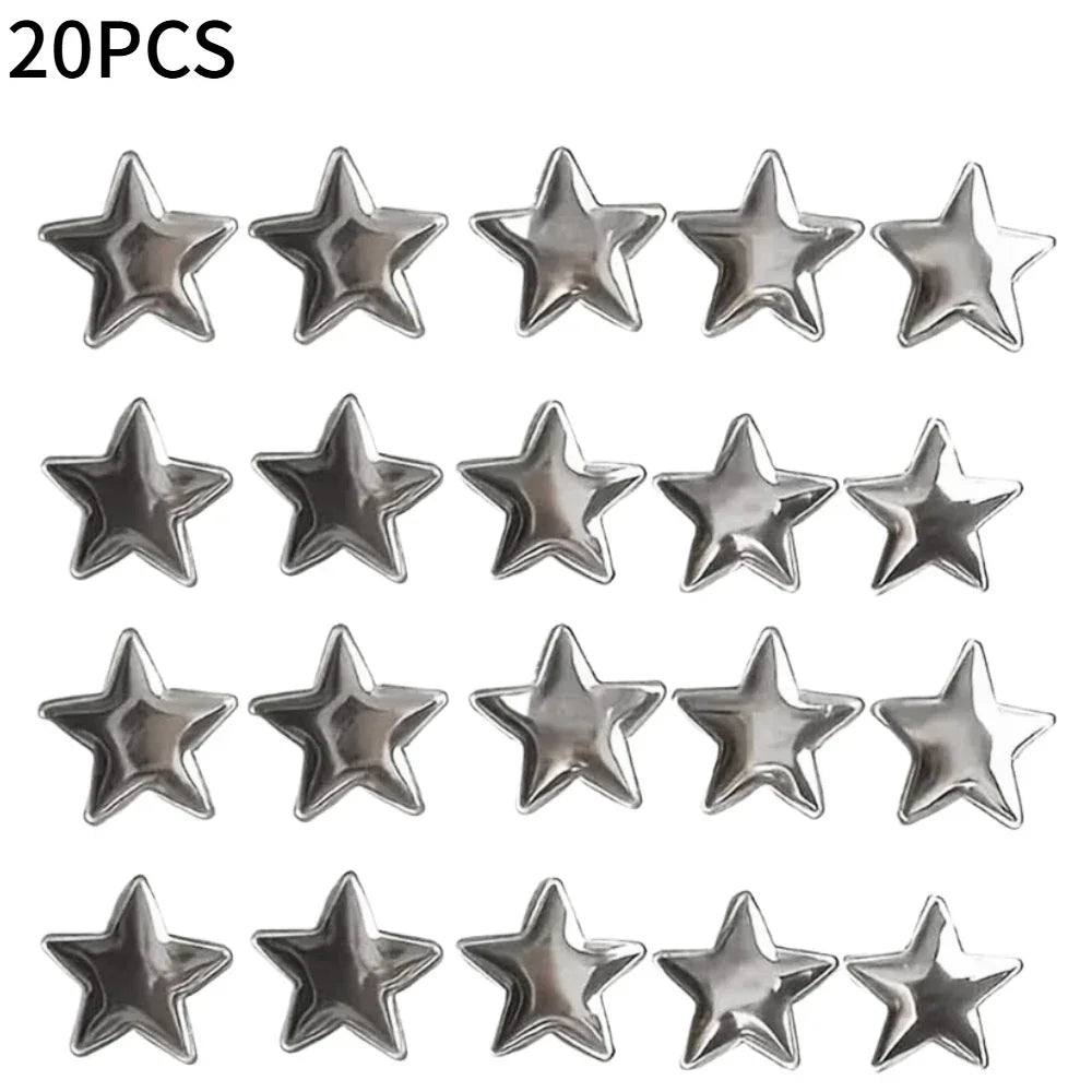 2.4CM 10/20pcs Creative Star Magnetic Refrigerator Patch For Photo Wall Mounting Entry Door Magnetic Sticker Home Decoration Peaceful Pleasures Health and Wellness Star Magnet X 20