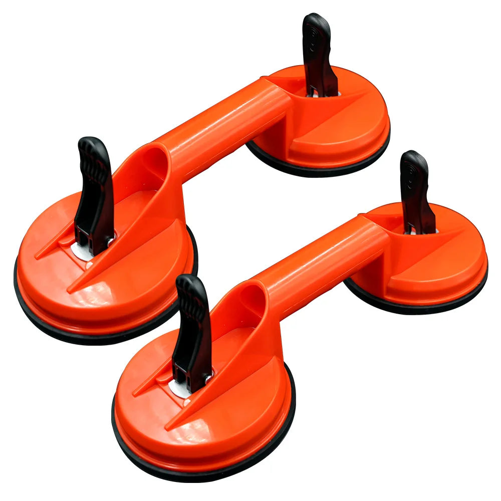 Glass Lifting Suction Cups Heavy Duty Vacuum ABS Handle Holder for Lift Floor Tile Auto Car Windshield Repair Hand Tools Peaceful Pleasures Health and Wellness 2PC