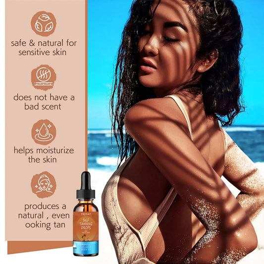 TRSTAY Self-Tanning Drops – Cucumber, Green Tea & Calendula Self-Tanning Drops Oasis Select 5ml