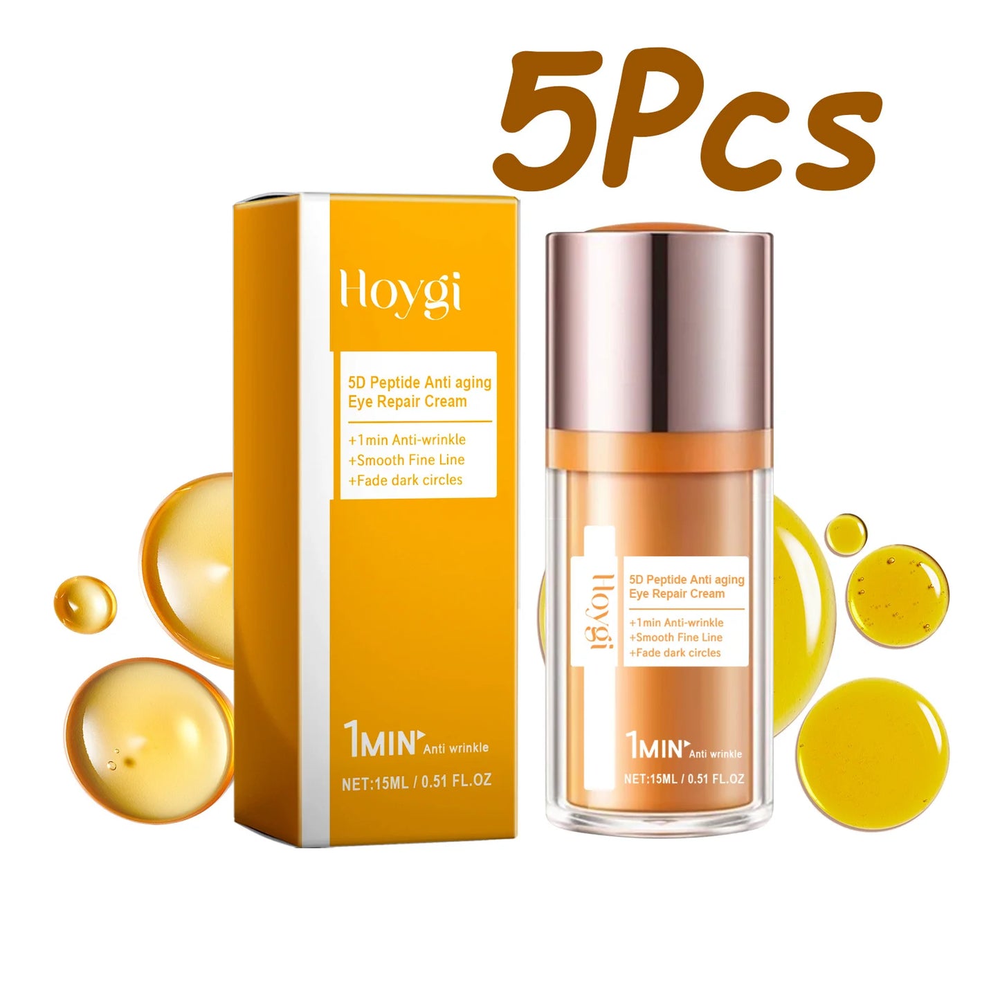 5D Peptide Eye Cream – Dark Circles, Wrinkles & Firming