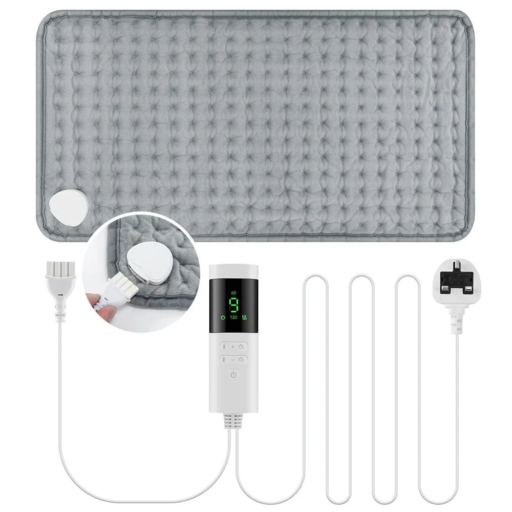AFDEAL Electric Heated Blanket Pad – 9 Heat Settings & Timer