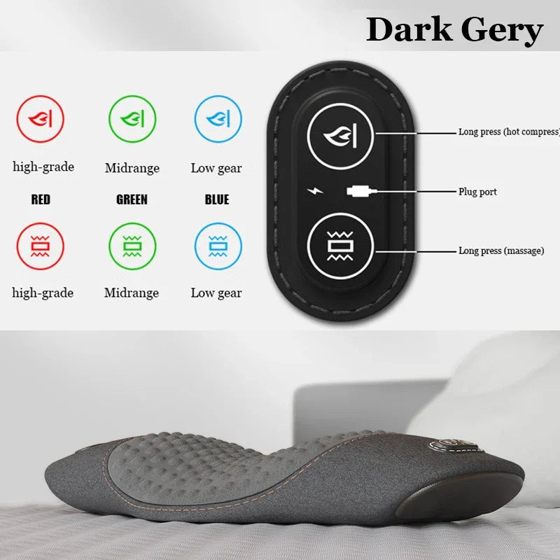 Lumbar Special Pad,Waist Pillow,Bed Waist Care Pad,Massage and Heating Waist Pad,Elderly and Pregnant Women Waist Support Pad Peaceful Pleasures Health and Wellness DARK GRAY