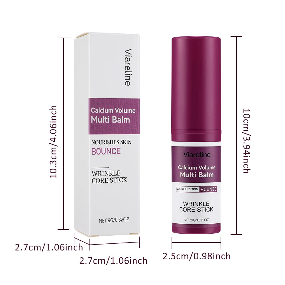 Face Moisturizer Stick Hydrating Balm with Calcium & Vitamin C Brightening Primer Multi Balm for Dry Skincare Travel Size 9g Peaceful Pleasures Health and Wellness