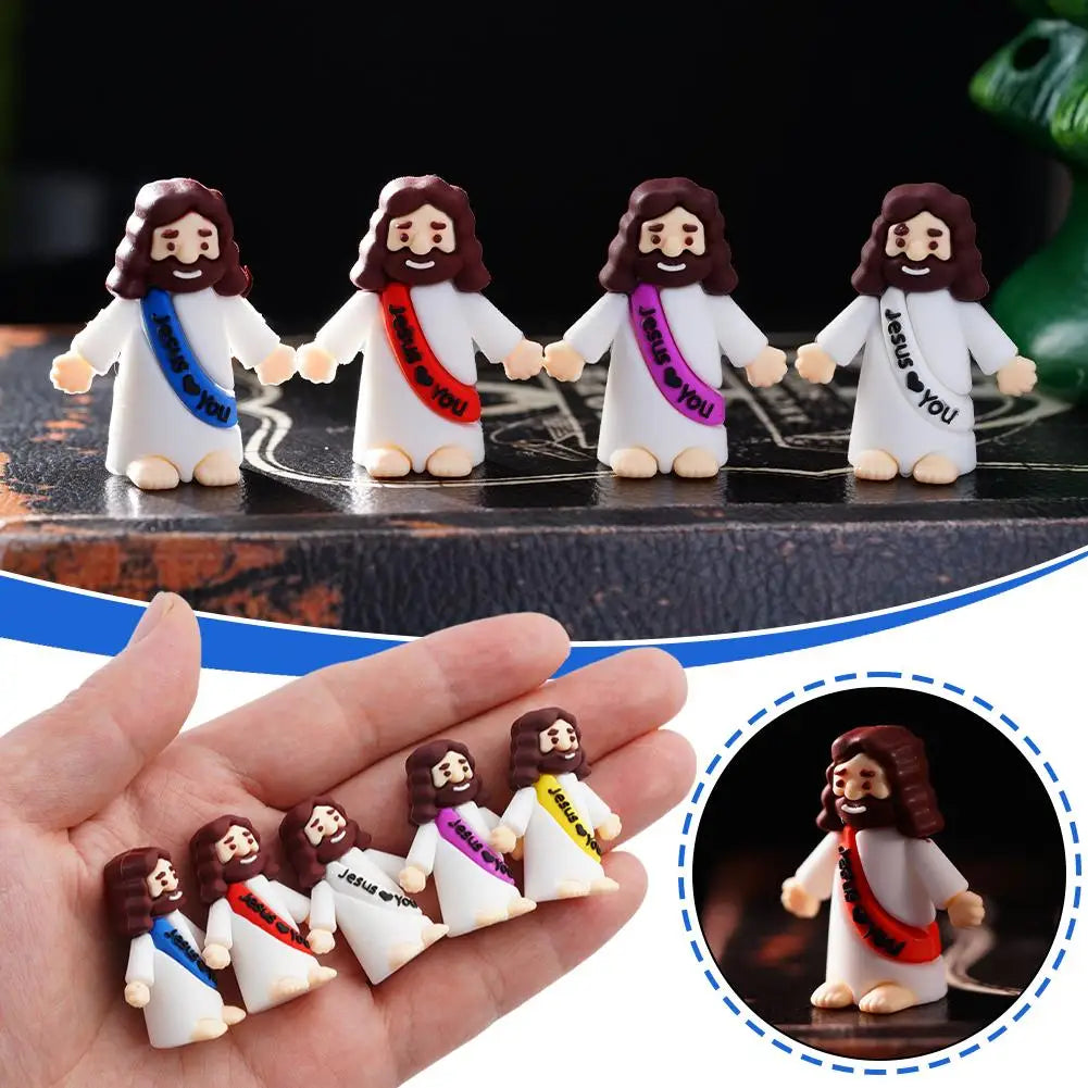 Easter Mini Jesus Figurines for Decorative Purposes Peaceful Pleasures Health and Wellness