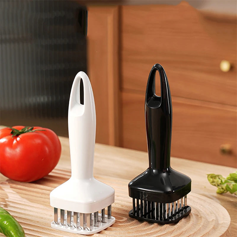 24 Blades Needle Meat Tenderizer Stainless Steel Knife Meat Beaf Steak Mallet Meat Tenderizer Hammer Pounder Cooking Tools Peaceful Pleasures Health and Wellness
