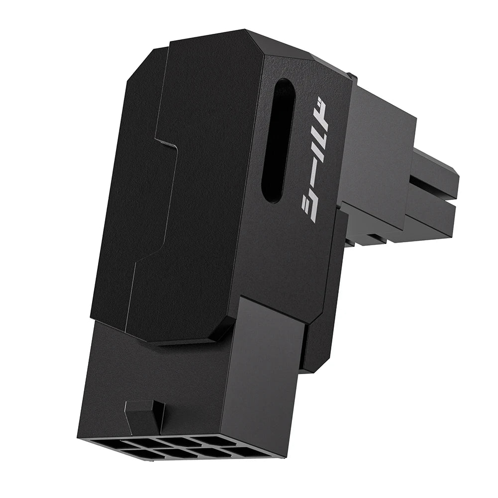 8-Pin PCIe GPU Power Adapters Head Power Steering Connector Power Right Angle Elbow Adapter for Desktop PC Graphics Card Peaceful Pleasures Health and Wellness Black STD