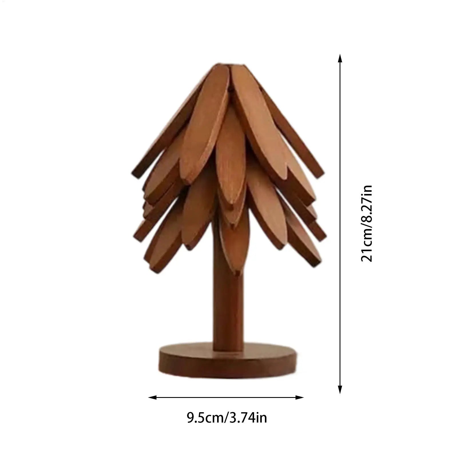 Natural Tree Trivet Set Foldable Aesthetic Placemat Foldable Christmas Tree Coasters For Hot Dishes Bowls Cups Drinks Teapots Peaceful Pleasures Health and Wellness