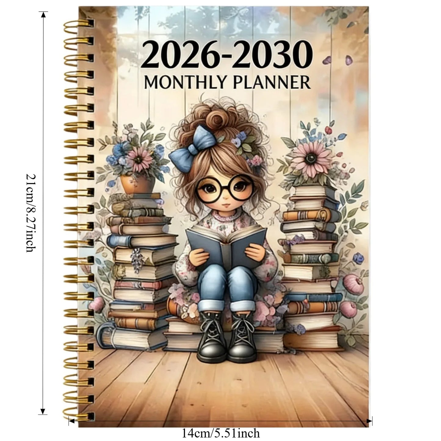 2026 2030 Five Year Planner Spiral Notebook Goal Tracking Journal Men