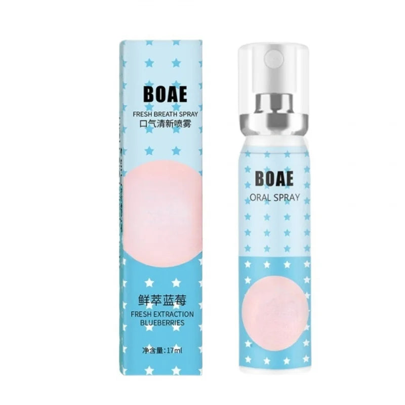 2pcs Blueberry Oral Spray Cartoon 17ml Portable Breath Freshener Spray with Long-Lasting Fragrance Peaceful Pleasures Health and Wellness