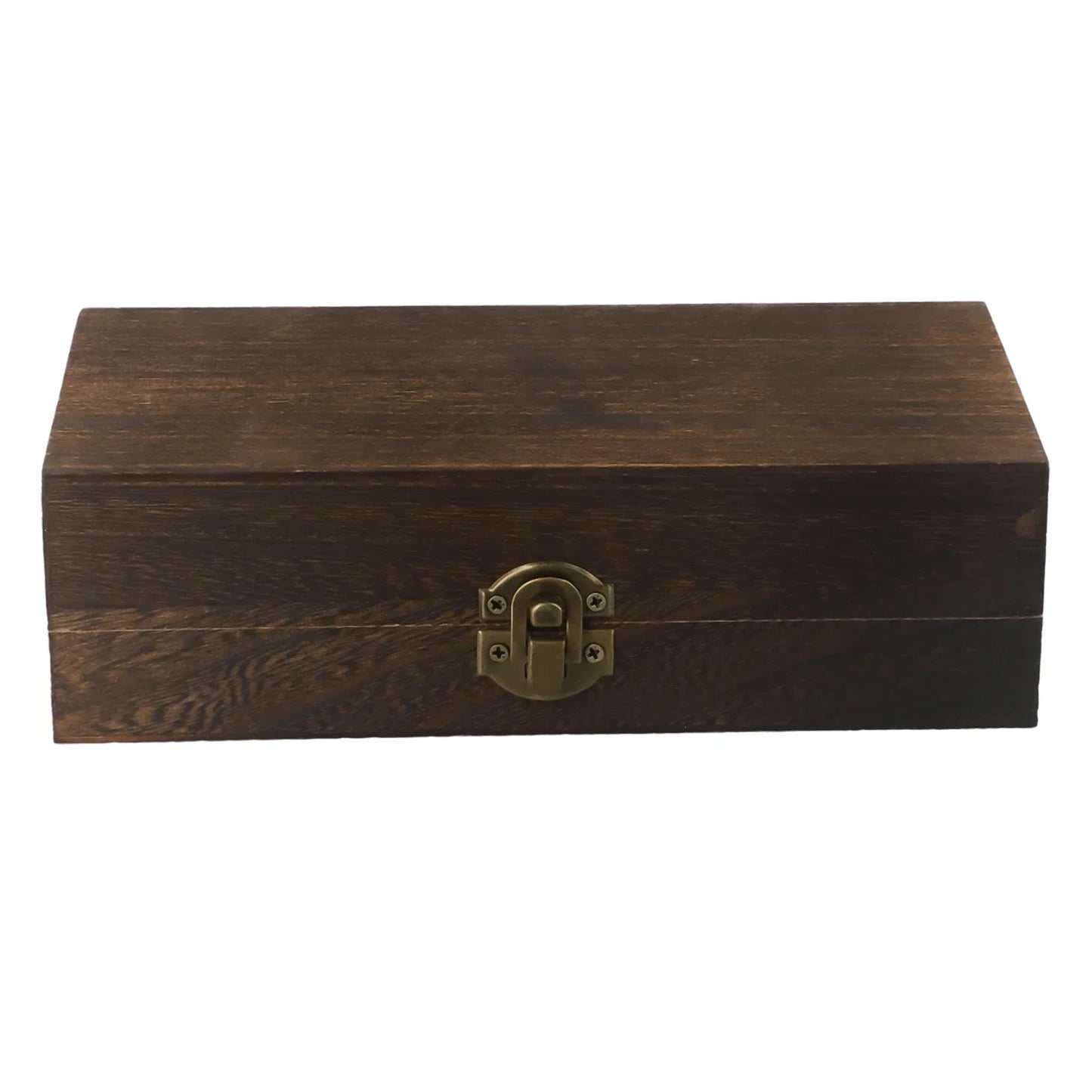 Retro Carved Wooden Clamshell Jewelry & Storage Box | Organizer