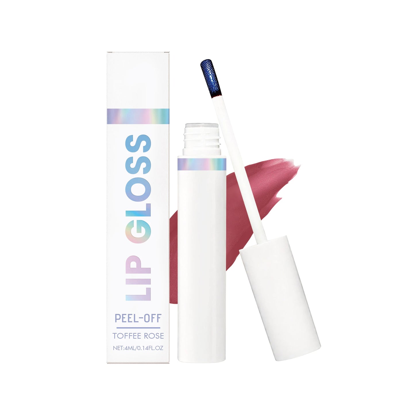 Tear off Lip Gloss Waterproof Long Lasting Peel off Liquid Lipstick Easy to Color Nourishing Lip Reduce Dryness Cosmetics Peaceful Pleasures Health and Wellness Toffee Rose