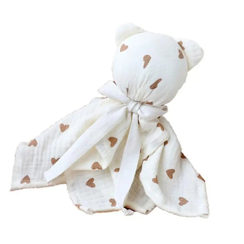 Baby Soothing Blanket with Animal Charm | Soft Cotton Comfort Towel