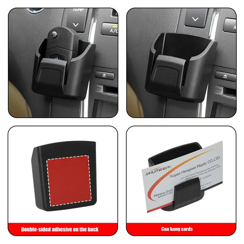 Universal Fit Car Key Holder Clip Dashboard Organizer Adhesive Mount Interior Storage Box Key Rack for Cards & Keys Peaceful Pleasures Health and Wellness